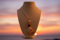 Golden Tide Smooth Cockle Necklace