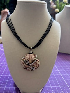 Ocean Swirl Scallop Necklace
