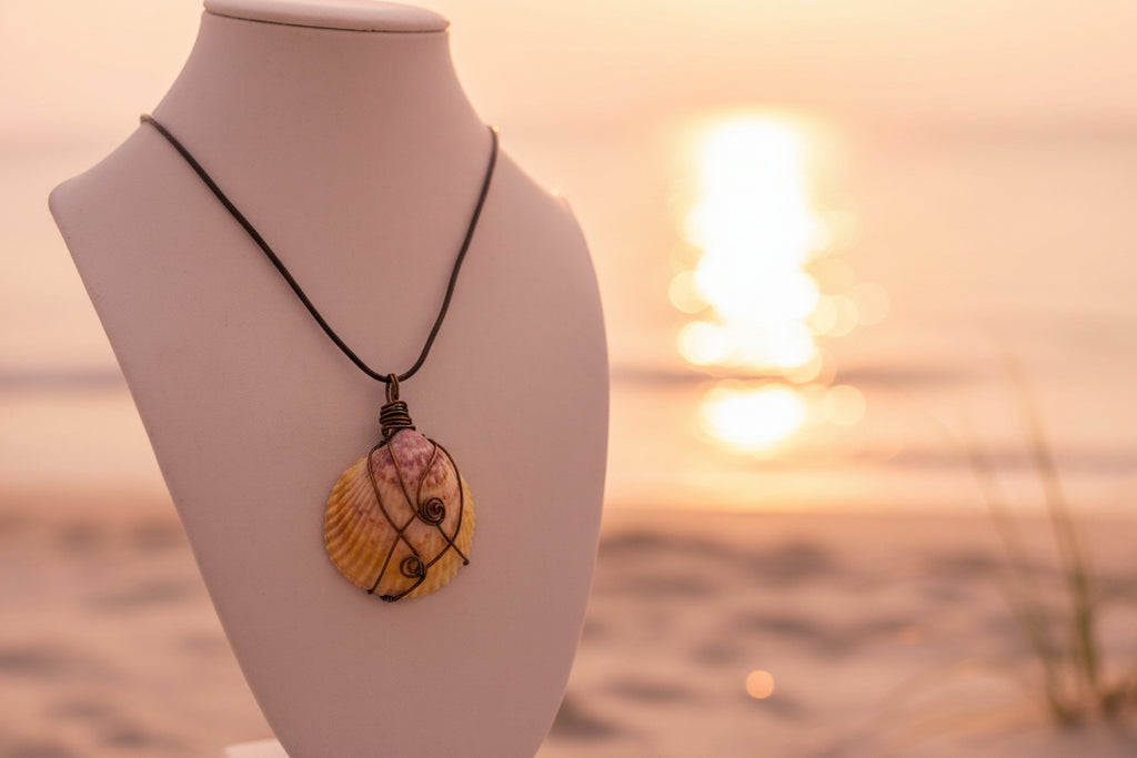 Sunset Treasure Florida Cockle Necklace
