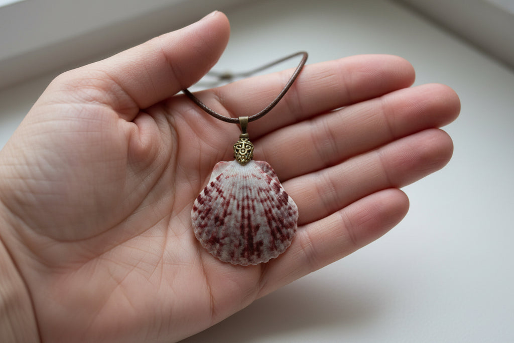 Ruby Shore Scallop Necklace
