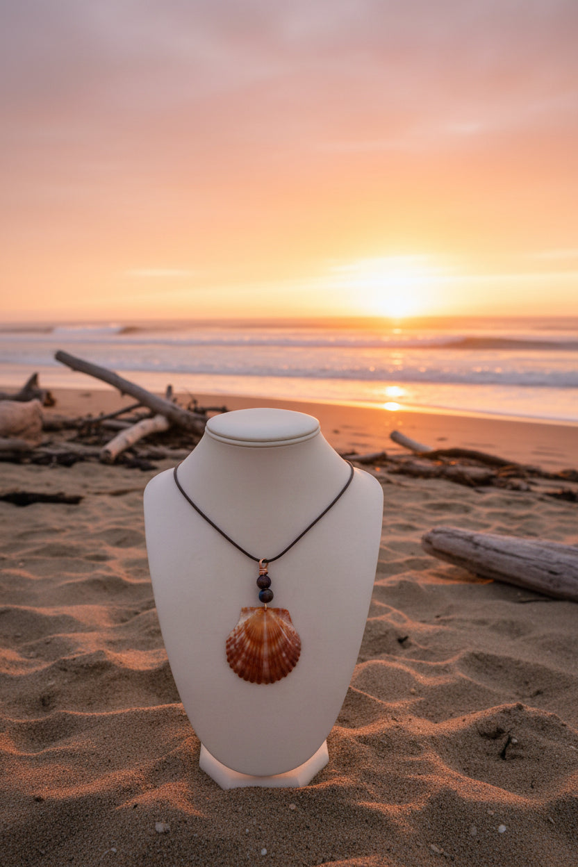 Golden Reef Scallop Necklace