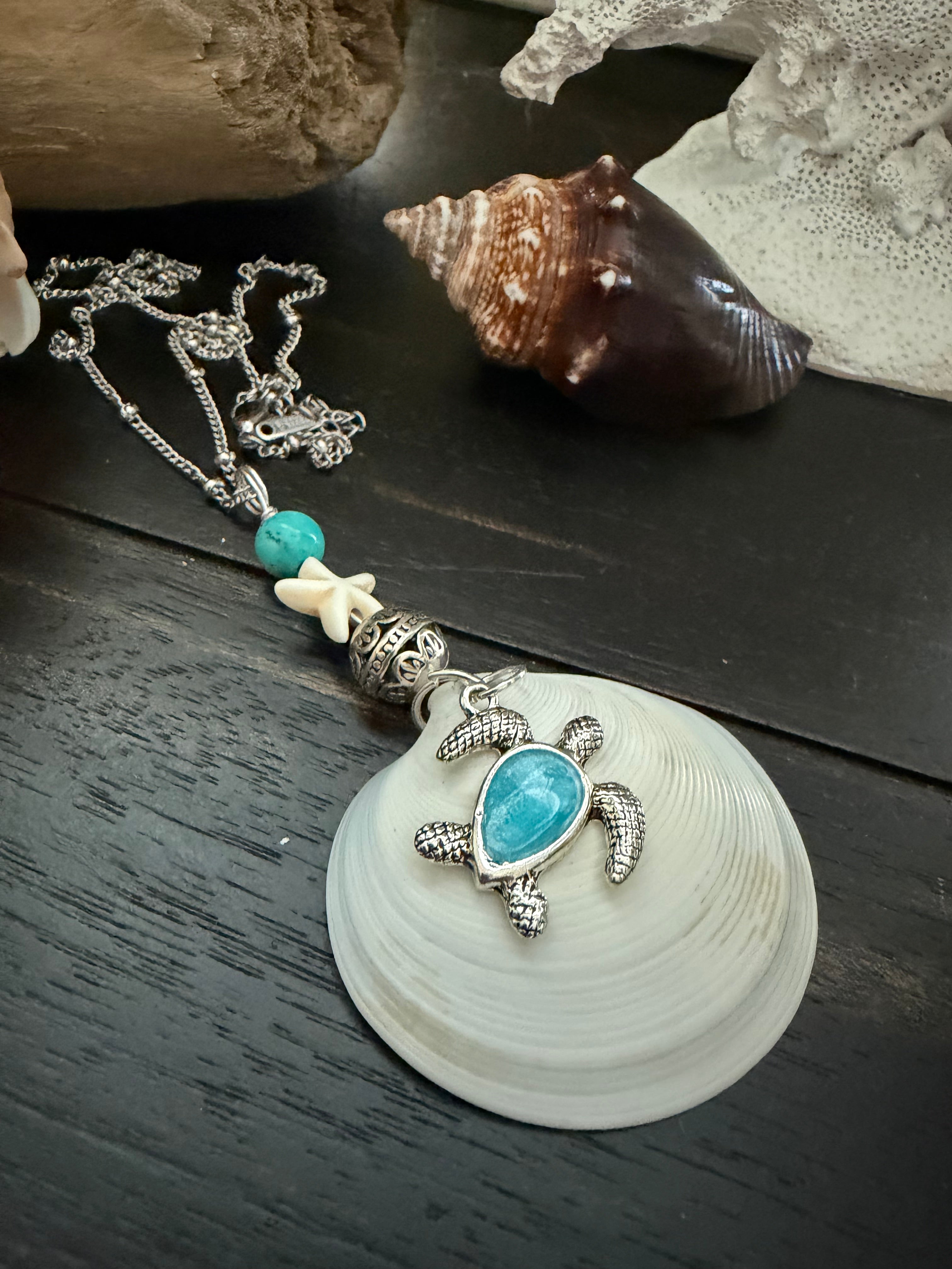 Tidal Turtle Pendant