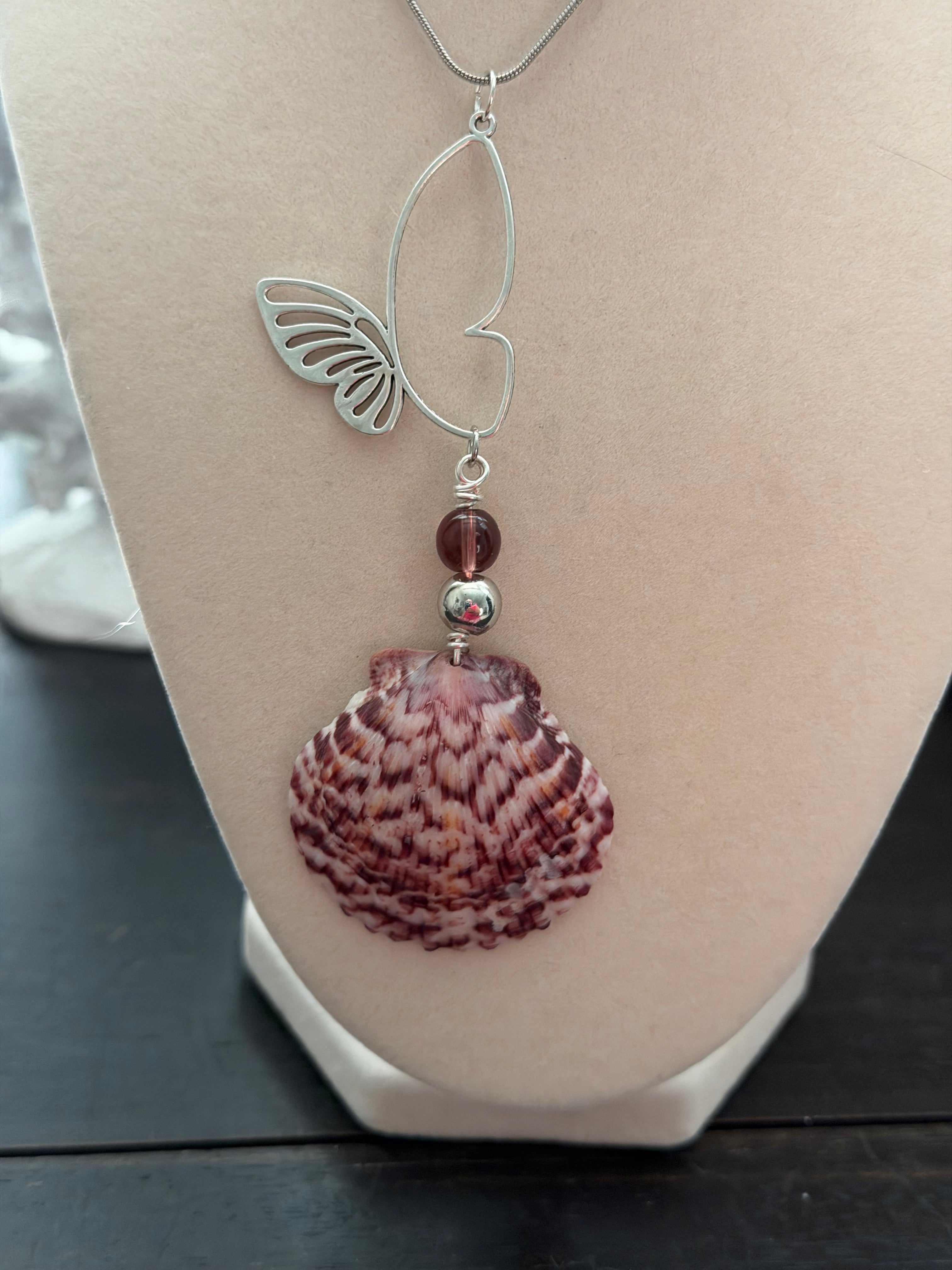Butterfly Cove Necklace on Snake Chain