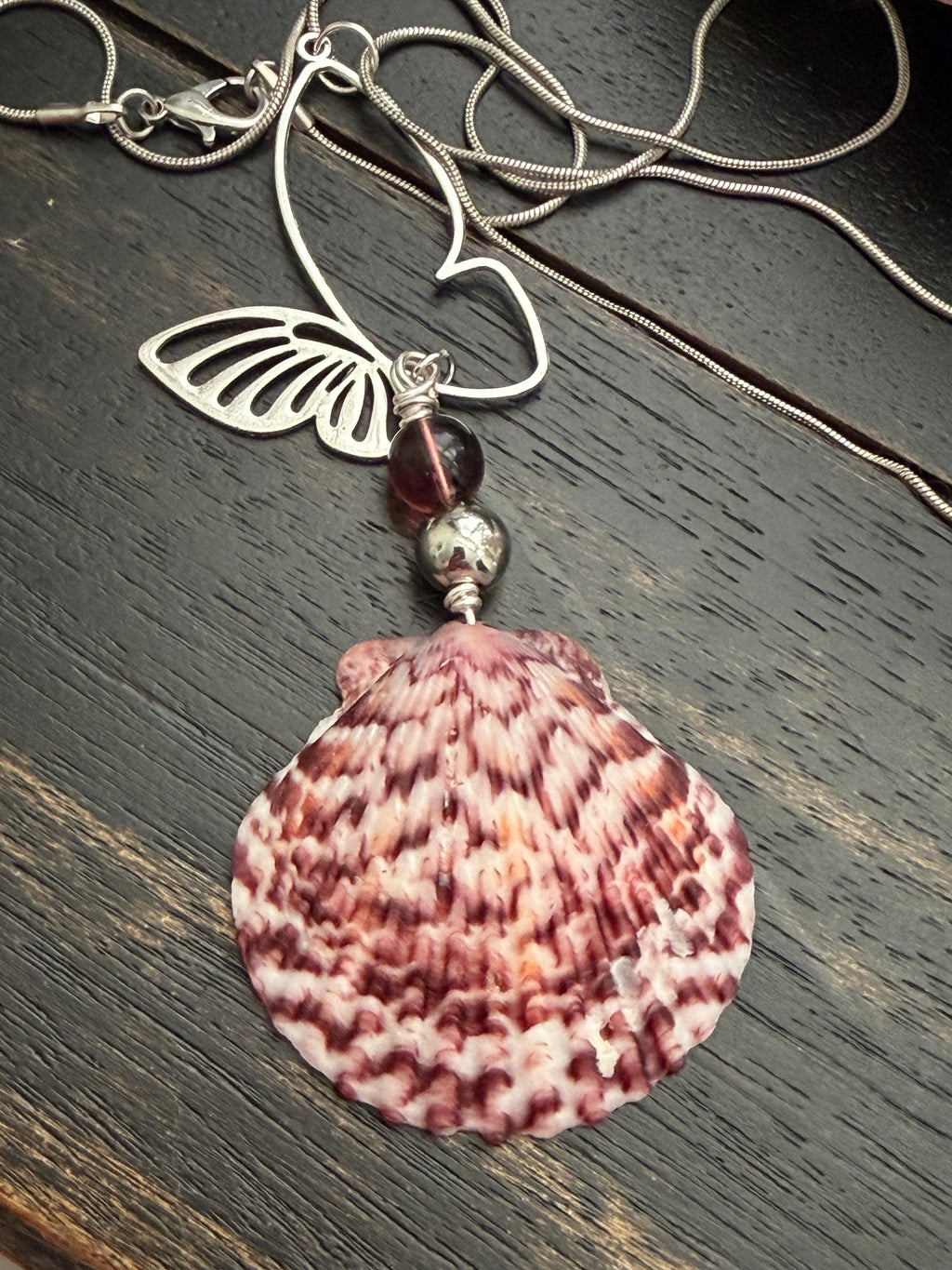 Butterfly Cove Necklace on Snake Chain