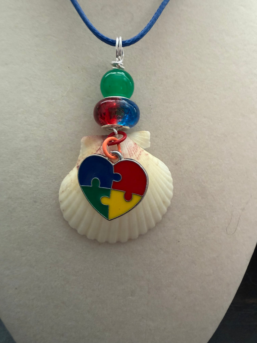 Aussie Heart Puzzle Shell Necklace
