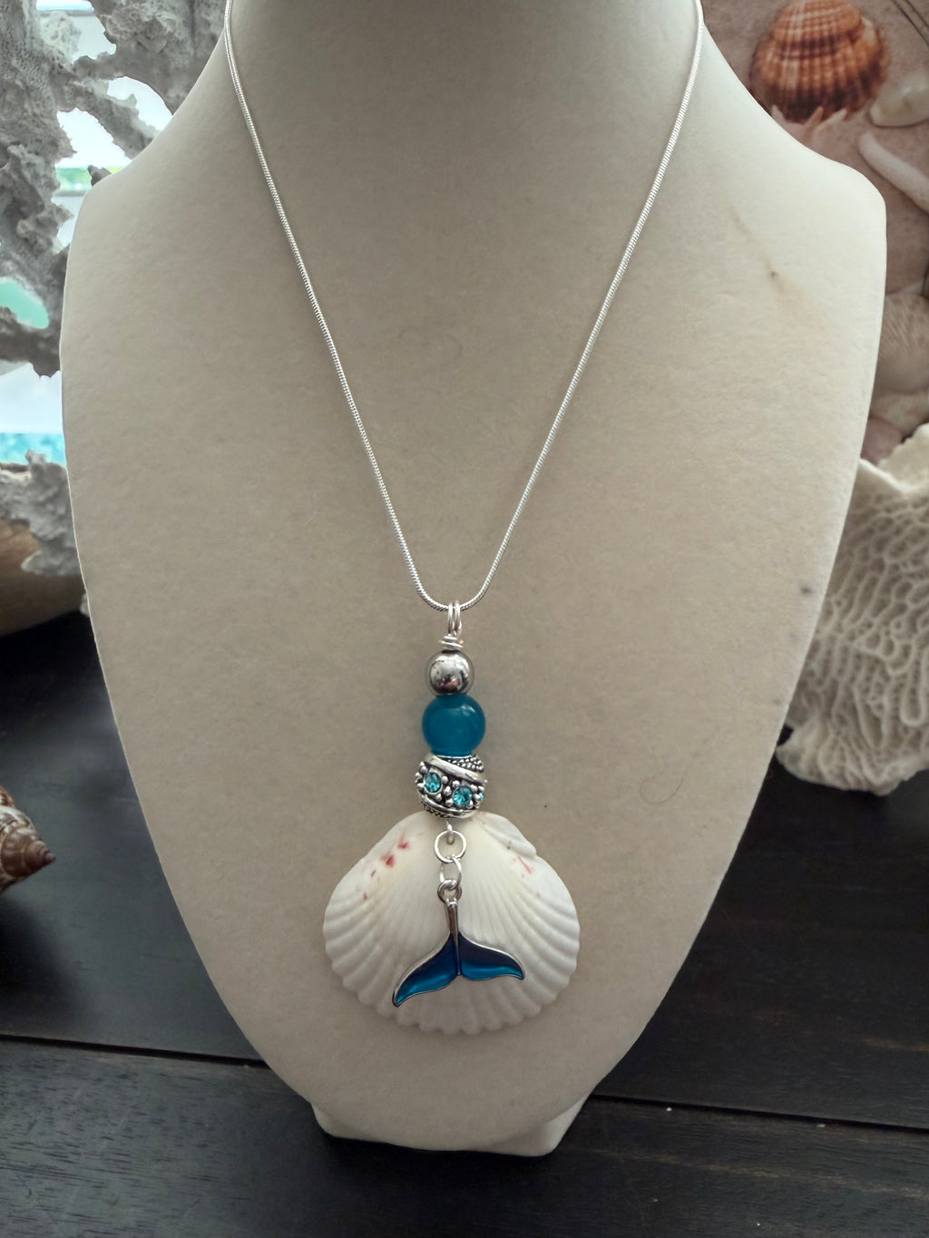 Mermaid's Wish  White Shell Necklace