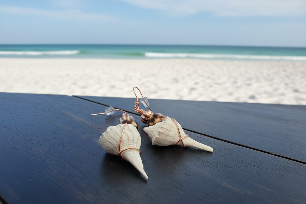 Beachcomber's Whelk Treasure Earrings