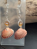 Sunset Dreams Angel Wings Shell Earrings