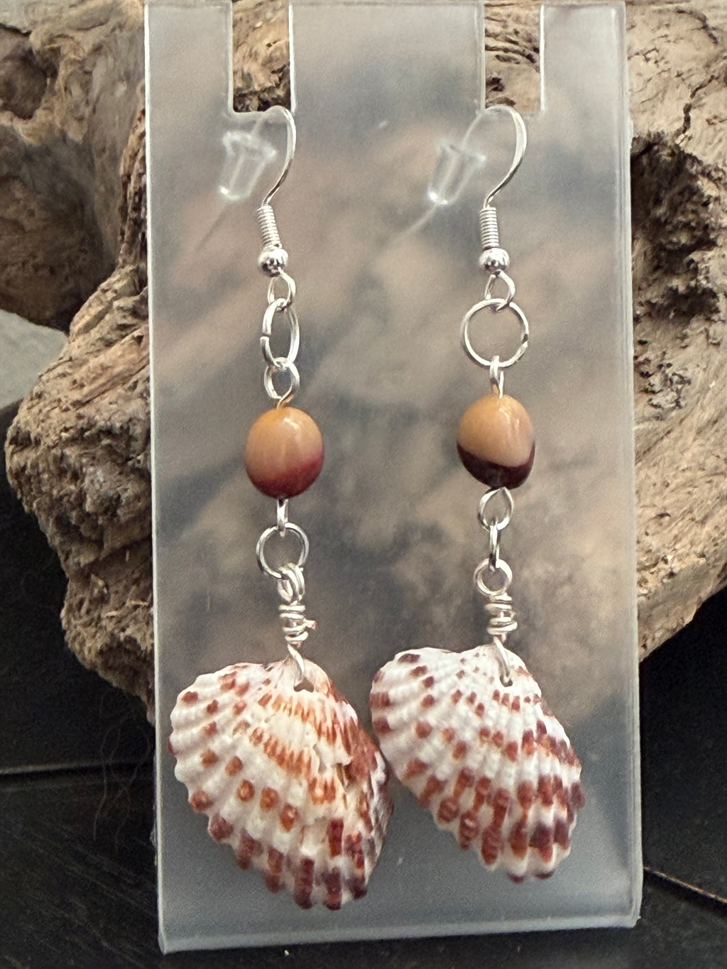 Sandy Wings Shell Earrings