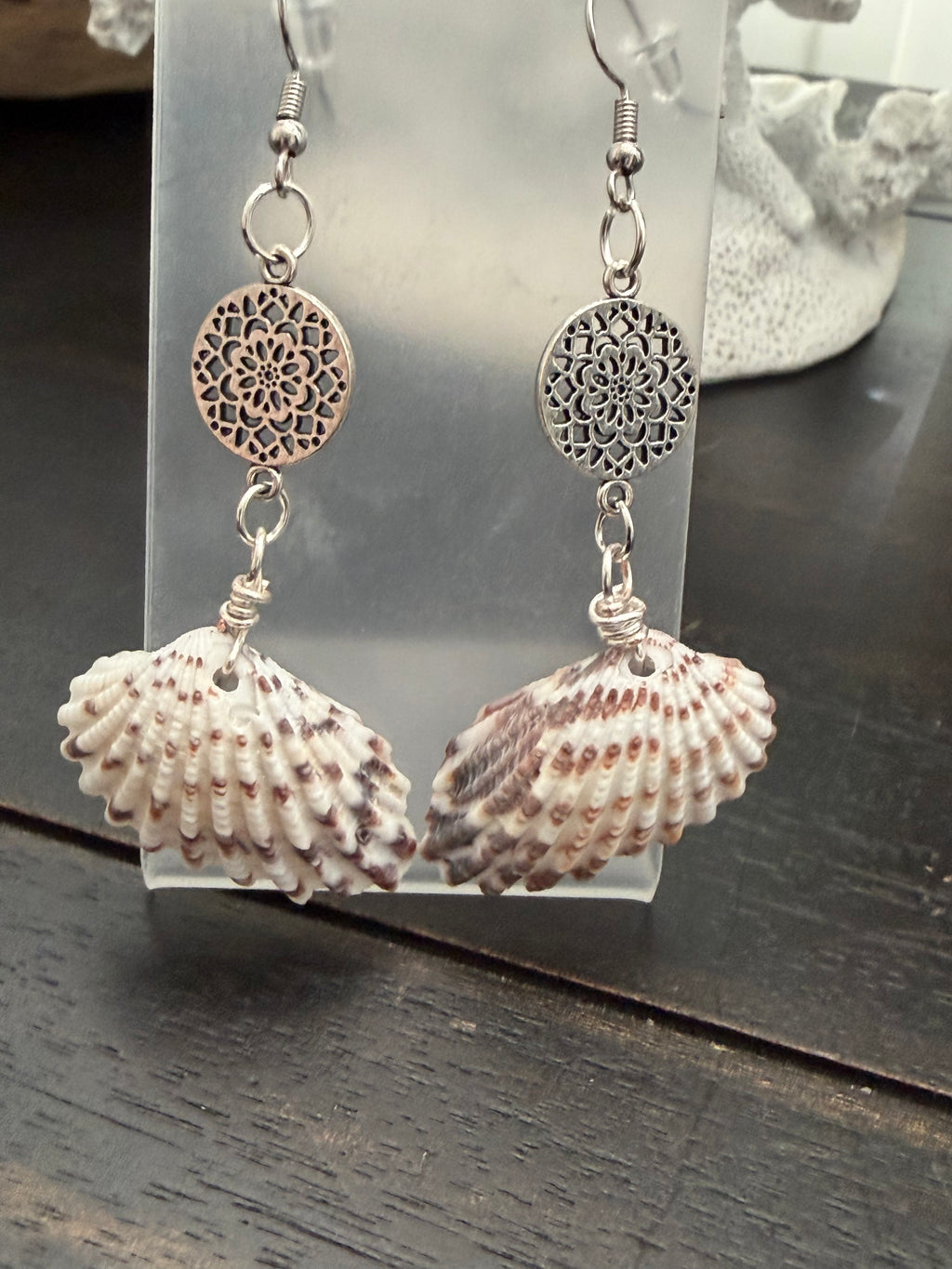 Mandala Tide Shell Earrings