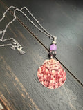 Plum Ray Scallop Necklace
