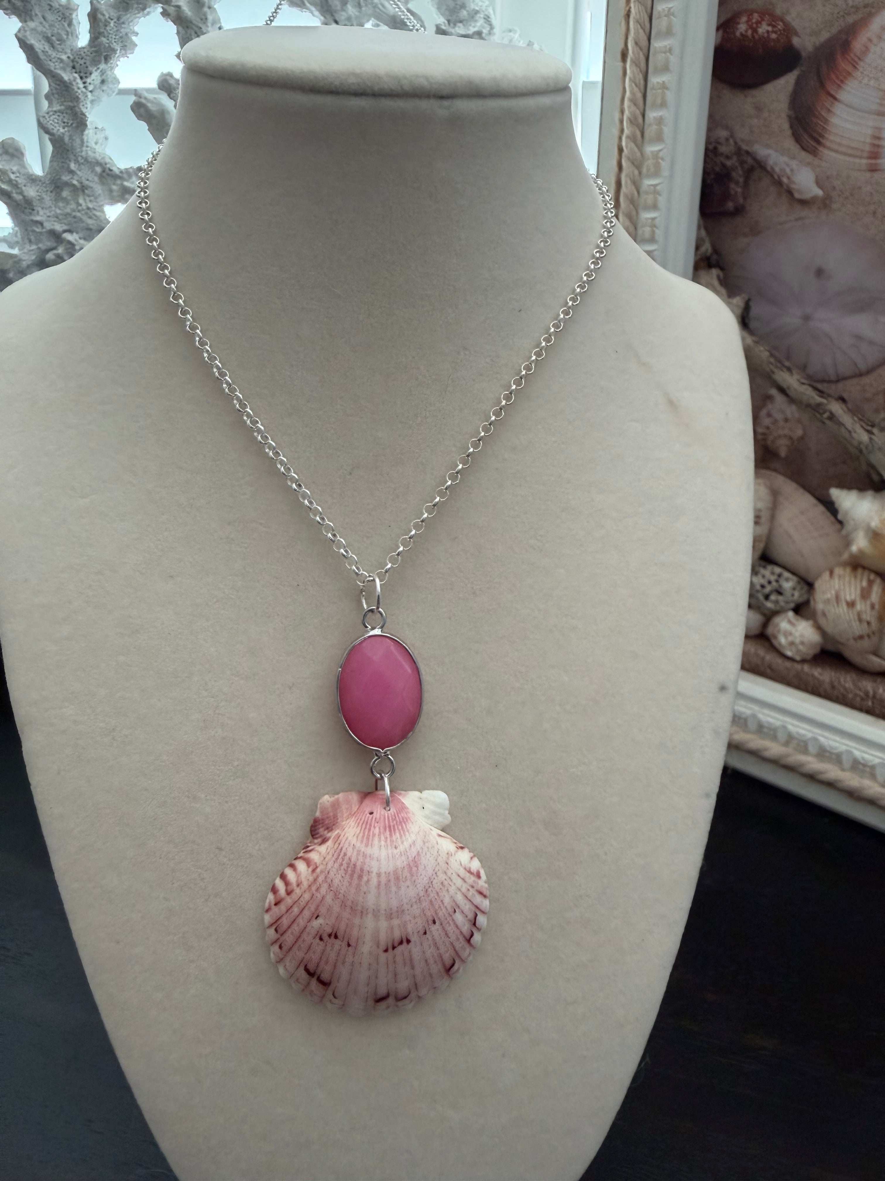 Flamingo Mingle Shell Necklace