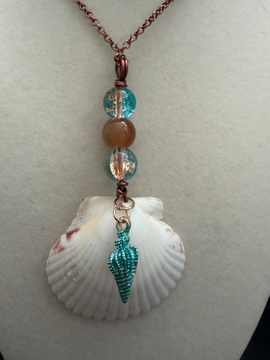 Patina Scallop Necklace