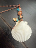 Patina Scallop Necklace