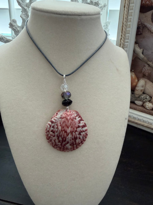 Blackberry Tide Scallop Necklace