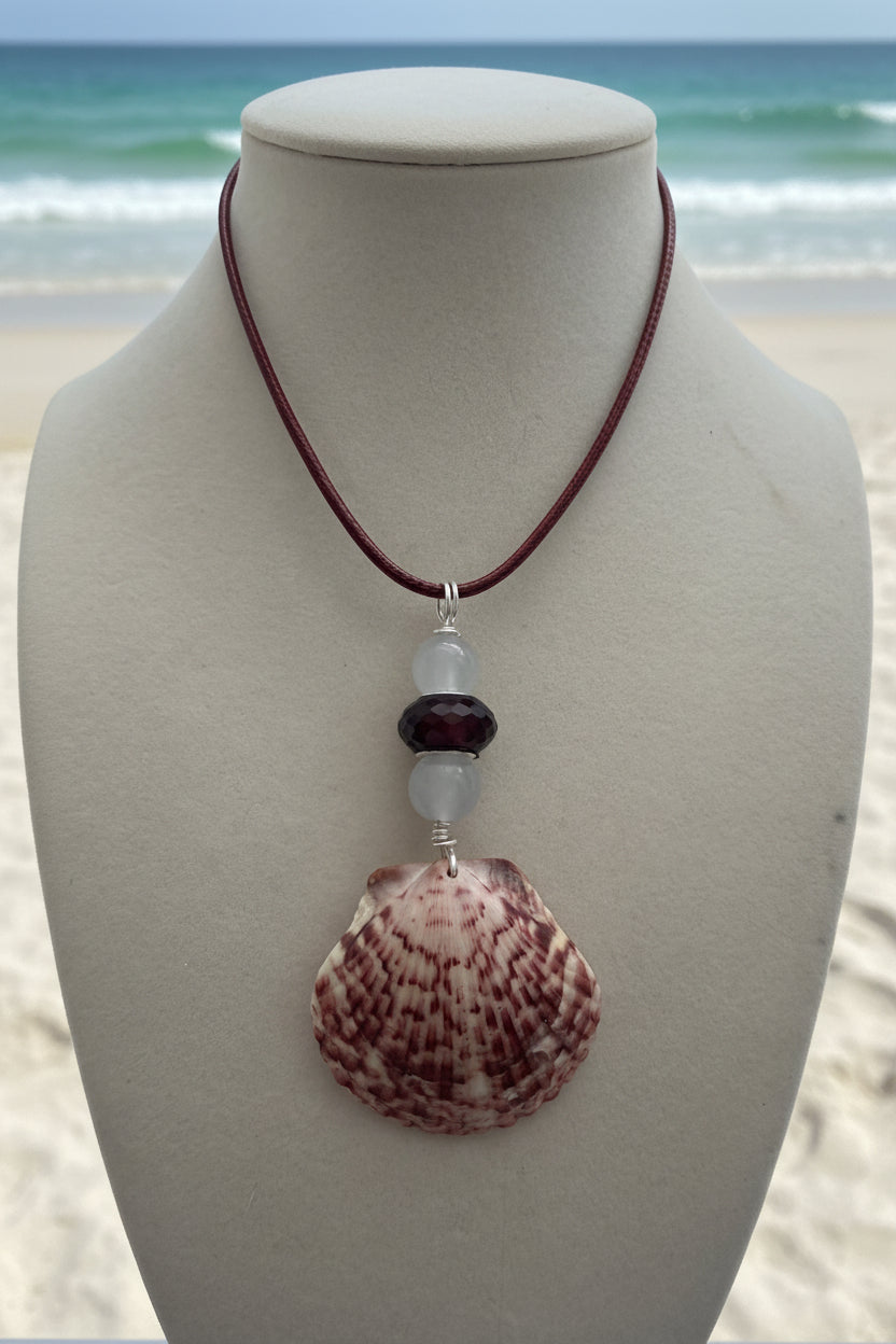 Burgundy Boho Necklace