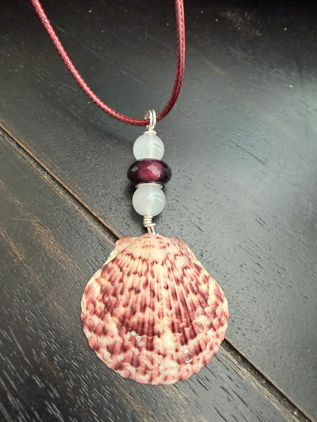 Burgundy Boho Necklace