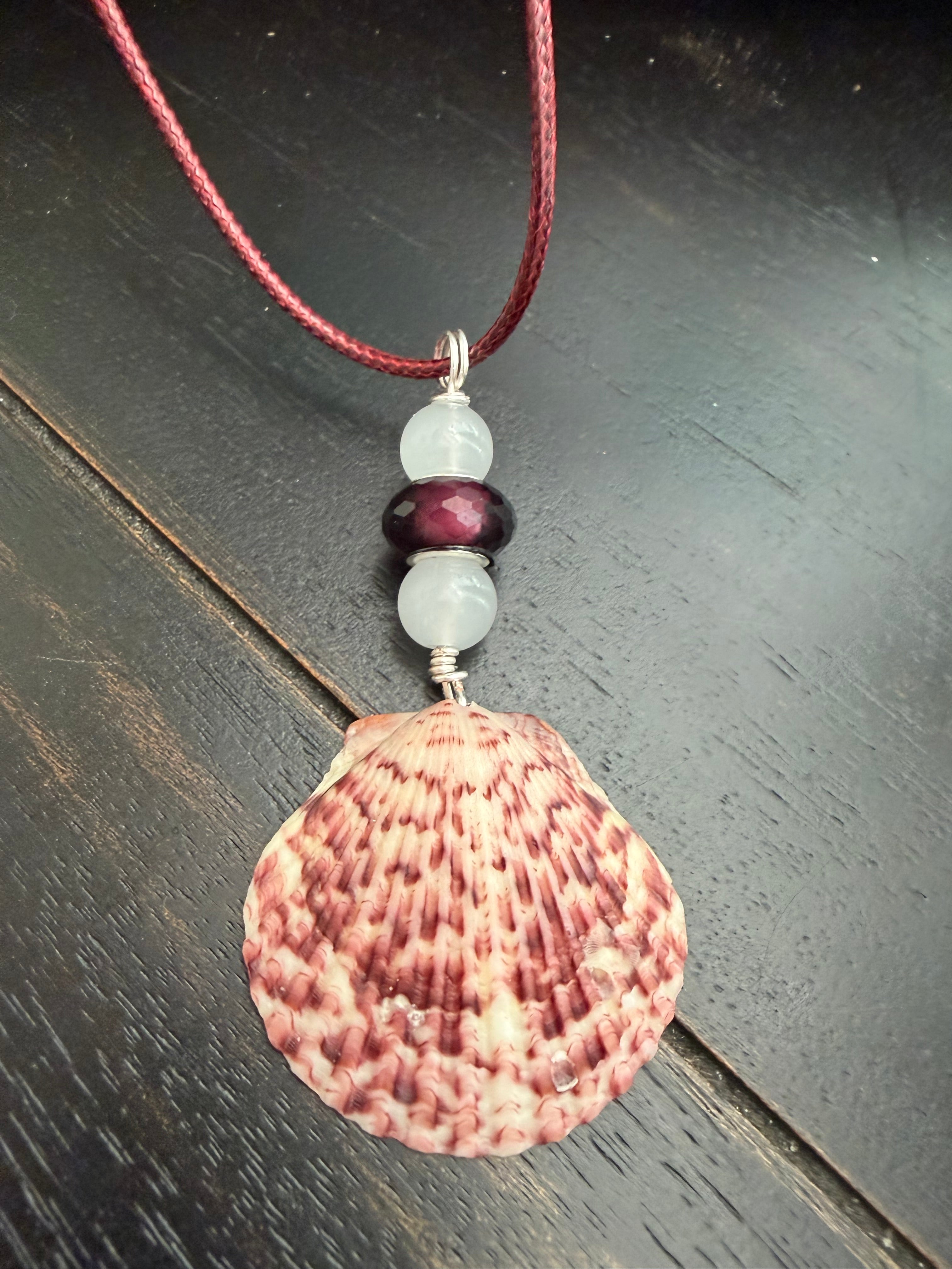 Burgundy Boho Necklace