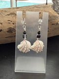 Midnight Shine Wave Shell Earrings