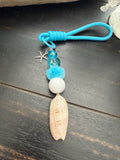 Starfish Cove Blue Wristlet Keychain