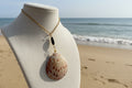Golden Tide Dual Cockle Shell Necklace