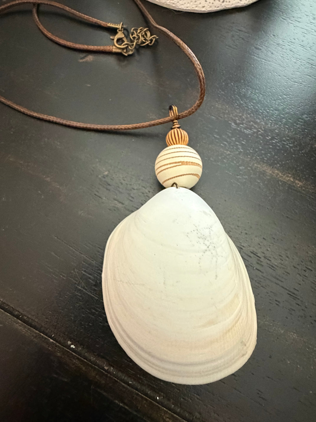 Solstice Shell – Large Clam Shell Necklace