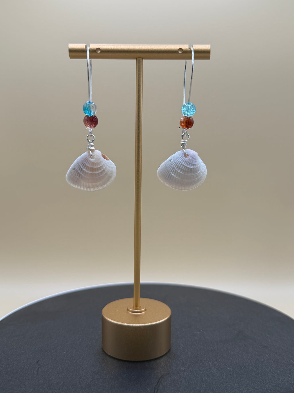 Gulf Shore Scallop Shell Drop Earrings