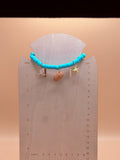 Blue waters Charm Clay Bead Bracelet
