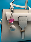 Flamingo Love Shell Keychain