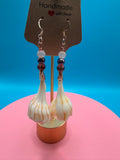 Coastal handmade Shell Earrings Florida Gulf Coast Beach Treasures Copper Wire Wrapped Coastal Jewelry
