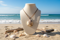 Bodacious Harmony Brown Florida Cockle Seashell Necklace