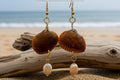Golden Sunset Shell Earrings