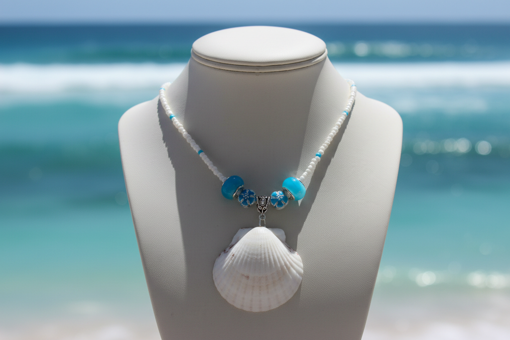 Necklace with Ocean Background - View 1